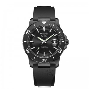 Alexandre Christie AC 6141 Full Black Rubber Automatic MARIPBA